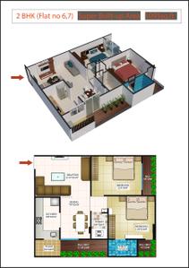Image of 1365 Sq.ft 3 BHK Apartment / Flat for sale in AMG Orion Pride, Bhawrasla, Indore for Rs. 6300000