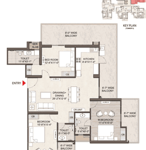Image of 2340 Sq.ft 3.5 BHK Apartment / Flat for sale in Raj Nagar Extension, Ghaziabad for Rs. 17292600