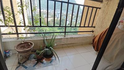 Balcony Image of 550 Sq.ft 1 BHK Apartment / Flat for rent in Shree Nandanvan Homes Building E, Kalwa Thane for Rs. 25000