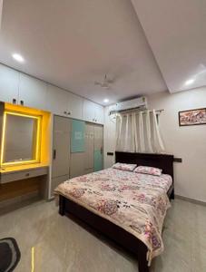Bedroom Image of 720 Sq.ft 1 BHK Apartment / Flat for rent in Ramky Towers, Gachibowli Hyderabad for Rs. 13000