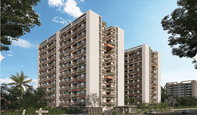 Image of 1584 Sq.ft 2 BHK Apartment / Flat for sale in Samay Sanidhya, Tragad, Ahmedabad for Rs. 6500000
