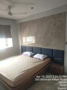 Bedroom Image of 2210 Sq.ft 3 BHK Apartment / Flat for rent in Prestige Oliva Pride, Bhimrad Surat for Rs. 58000