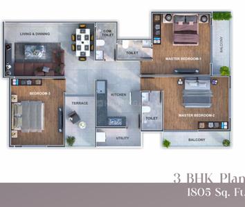 Image of 2800 Sq.ft 4 BHK Apartment / Flat for sale in Shivaji Nagar, Nagpur for Rs. 32000000