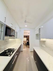 Kitchen Image of 2200 Sq.ft 3 BHK Apartment / Flat for rent in Chugh Grande Exotica Aura I, Bicholi Hapsi Indore for Rs. 55000