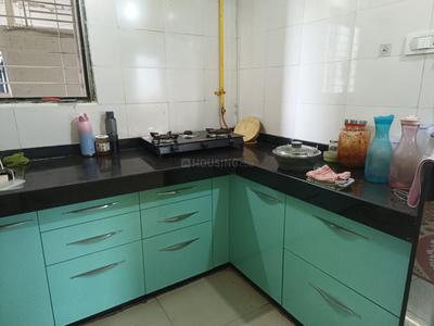 Kitchen Image of 908 Sq.ft 3 BHK Apartment / Flat for sale in Vaishnodevi Sky, Dahin Nagar Surat for Rs. 4250000