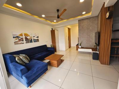 Hall Image of 1254 Sq.ft 2 BHK Apartment / Flat for rent in Pratham Bluets, New Alkapuri Vadodara for Rs. 30000