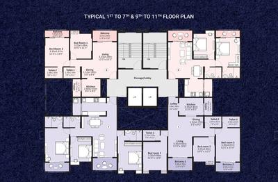Image of 1586 Sq.ft 3 BHK Apartment / Flat for sale in Nyati Era, Lohegaon, Pune for Rs. 13000000