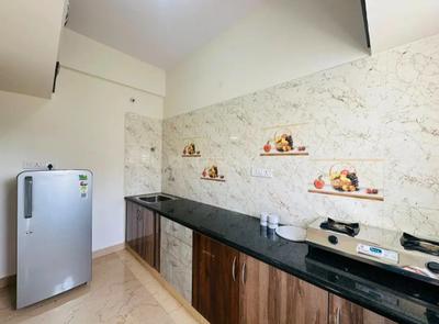 Kitchen Image of 600 Sq.ft 1 BHK Apartment / Flat for rent in Kumar Karishma, Kothrud Pune for Rs. 12000
