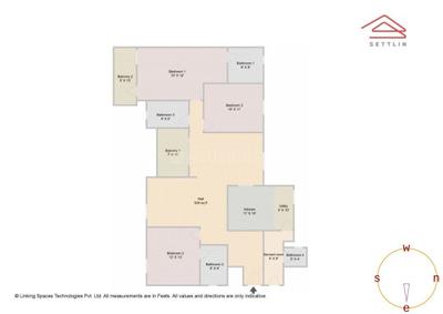 Image of 2280 Sq.ft 3 BHK Apartment / Flat for sale in Prestige Lakeside Habitat by Prestige Projects Pvt Ltd, Gunjur Village, Bengaluru for Rs. 40550000