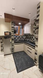 Kitchen Image of 500 Sq.ft 1 BHK Builder Floor for rent in Lajpat Nagar New Delhi for Rs. 45000