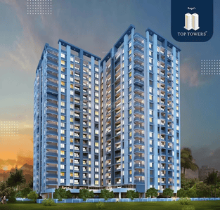 Image of 1054 Sq.ft 2 BHK Apartment / Flat for sale in Top Towers A, Wakad, Pune for Rs. 5900000