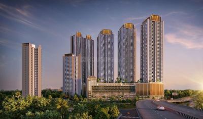 Image of 1600 Sq.ft 3 BHK Apartment / Flat for sale in Purva Panorama, Thane West, Thane for Rs. 29900000