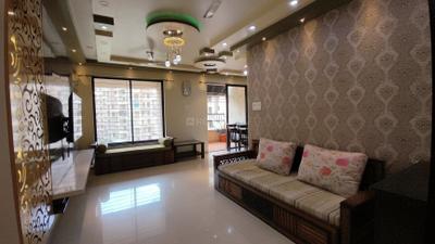 Living Room Image of 700 Sq.ft 1 BHK Apartment / Flat for rent in Kolte Patil Margosa Heights, Mohammed Wadi Pune for Rs. 17000