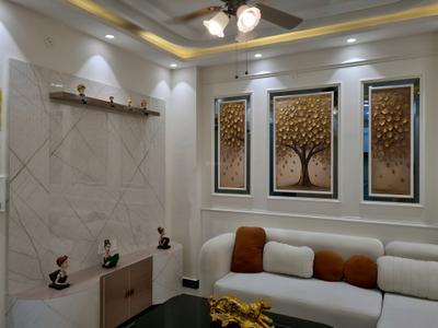 Living Room Image of 600 Sq.ft 2 BHK Apartment / Flat for sale in Hans Builders Floor, Dwarka Mor New Delhi for Rs. 4500000