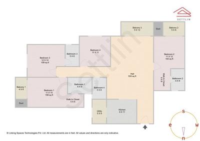 Image of 2210 Sq.ft 4 BHK Apartment / Flat for sale in Goyal Orchid Platinum by Goyal &amp; co | Hariyana Group, Whitefield, Bengaluru for Rs. 41600000