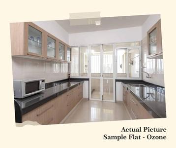 Kitchen Image of 1700 Sq.ft 3 BHK Apartment / Flat for rent in Ozone, Dwarka Nashik for Rs. 33000