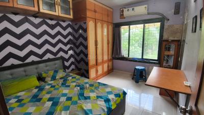 Bedroom Image of 900 Sq.ft 2 BHK Apartment / Flat for rent in Virat Tower, Kalwa Thane for Rs. 35000