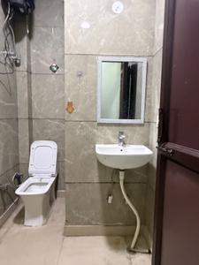 Bathroom Image of 350 Sq.ft 1 BHK Builder Floor for rent in Sector 3 Rohini New Delhi for Rs. 20000