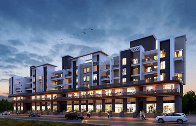 Image of 1048 Sq.ft 2 BHK Apartment / Flat for sale in Majestique Memories, Mohammed Wadi, Pune for Rs. 5800000