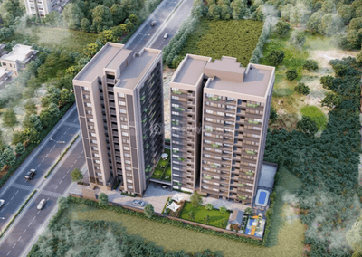 Image of 898 Sq.ft 2 BHK Apartment / Flat for sale in Pushkar Royal, Zundal, Ahmedabad for Rs. 5279175