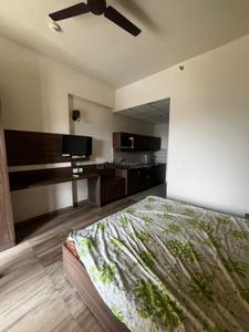 Bedroom Image of 440 Sq.ft 1 RK Studio for rent in Paramount Golfforeste Oak &amp; Pine, Surajpur Greater Noida for Rs. 15000