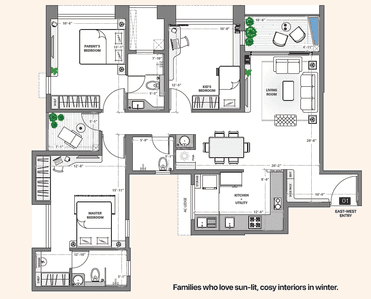 Image of 1374 Sq.ft 3 BHK Apartment / Flat for sale in VJ Palladio LaViento, Mahalunge, Pune for Rs. 11400000