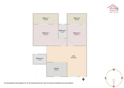 Image of 1064 Sq.ft 2 BHK Apartment / Flat for sale in Sree Mahaveer Srinivasa Sunridge by Sree Mahaveer Developers, Whitefield, Bengaluru for Rs. 9100000