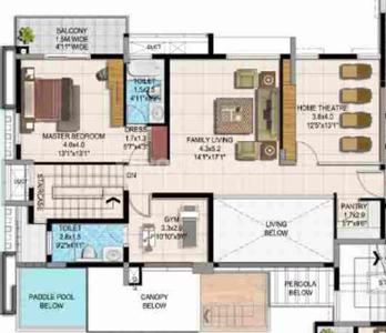 Image of 1273 Sq.ft 3 BHK Apartment / Flat for sale in 22 And Crest, Yeswanthpur, Bengaluru for Rs. 25000000