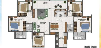 4.5 BHK Flat
