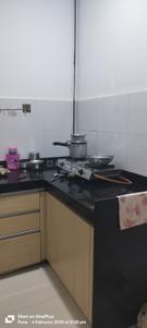 Kitchen Image of 550 Sq.ft 1 BHK Apartment / Flat for rent in Godrej Infinity, Mundhwa Pune for Rs. 26000