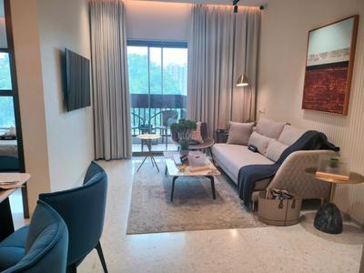 Living Room Image of 885 Sq.ft 3 BHK Apartment / Flat for sale in Chandak Highscape City, Chembur Mumbai for Rs. 24500000