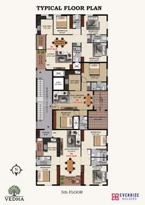Image of 1130 Sq.ft 3 BHK Apartment / Flat for sale in Saligramam, Chennai for Rs. 19200000