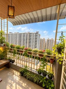 Balcony Image of 1100 Sq.ft 3 BHK Apartment / Flat for sale in Bhalchandra Upvan, Punawale Pune for Rs. 9800000