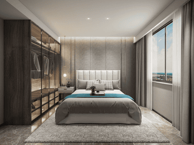 Bedroom Image of 1080 Sq.ft 2 BHK Apartment / Flat for sale in Puravankara Silversands, Mundhwa Pune for Rs. 8500000