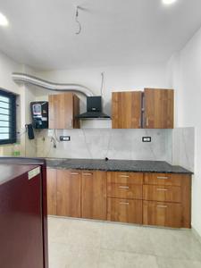 Kitchen Image of 540 Sq.ft 1 BHK Builder Floor for rent in Aman Elite, Mahalakshmi Nagar Indore for Rs. 18999