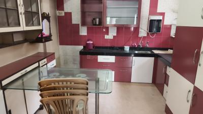 Kitchen Image of 600 Sq.ft 1 BHK Independent House for rent in Bandal Complex, Kothrud Pune for Rs. 25000