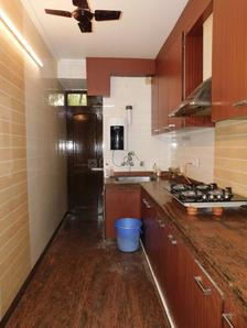 Kitchen Image of 1800 Sq.ft 3 BHK Builder Floor for rent in Masjid Moth Village New Delhi for Rs. 110000