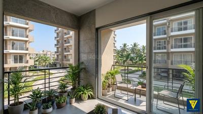 Balcony Image of 718 Sq.ft 2 BHK Apartment / Flat for sale in North Grande, North Dum Dum Bediapara Kolkata for Rs. 6100000