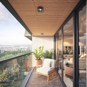 Balcony Image of 1300 Sq.ft 2 BHK Apartment / Flat for sale in Happy Uptown, Bopal Ahmedabad for Rs. 6000000