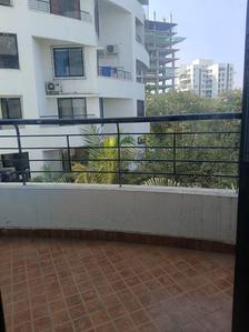Balcony Image of 1500 Sq.ft 3 BHK Apartment / Flat for rent in Rachana Bella Casa Royale, Sus Pune for Rs. 44500