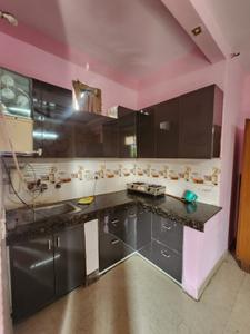 Kitchen Image of 550 Sq.ft 1 BHK Builder Floor for rent in Janakpuri New Delhi for Rs. 16000