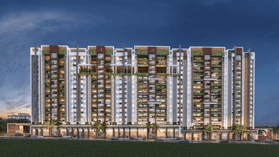Image of 1600 Sq.ft 3 BHK Apartment / Flat for sale in Kumar Parv F G And H, Moshi, Pune for Rs. 15500000