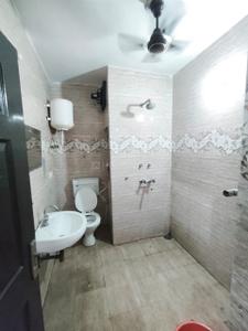 Bathroom Image of 900 Sq.ft 2 BHK Builder Floor for rent in  Dayanand Colony RWA, Lajpat Nagar New Delhi for Rs. 30000