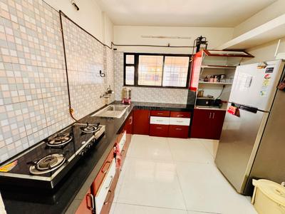 Kitchen Image of 1150 Sq.ft 2 BHK Apartment / Flat for rent in ShriRamNagar Society, Aundh Pune for Rs. 36000