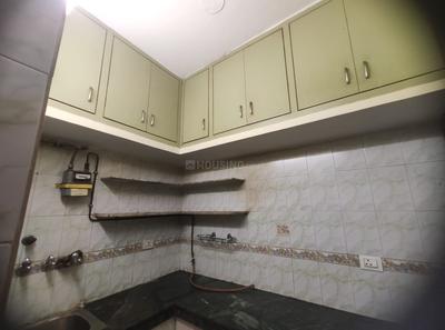 Kitchen Image of 1306 Sq.ft 2 BHK Builder Floor for rent in Gujranwala Town New Delhi for Rs. 35000