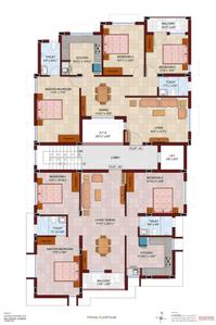 Image of 1350 Sq.ft 3 BHK Apartment / Flat for sale in Velandipalayam, Coimbatore for Rs. 8500000