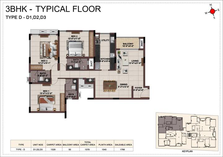 Railway Colony, Aminjikarai Site Plan 1