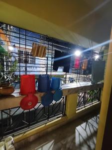 Balcony Image of 500 Sq.ft 1 BHK Apartment / Flat for rent in Airport Gate no. 1 Kolkata for Rs. 13000