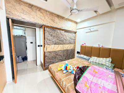 Bedroom Image of 600 Sq.ft 1 BHK Studio for rent in Savvy Studioz, Gota Ahmedabad for Rs. 27000
