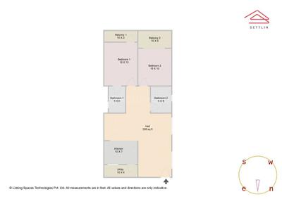 Image of 1167 Sq.ft 2 BHK Apartment / Flat for sale in Varthur, Bengaluru for Rs. 8800000
